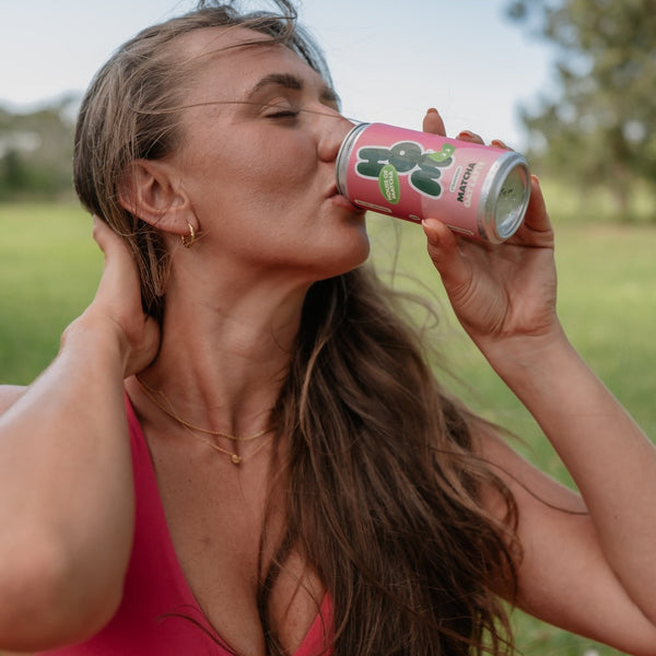 Strawberry Matcha Oat Latte